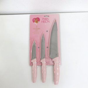 (#111) Paris Hilton 3 Piece Cutlery kitchen knife Set